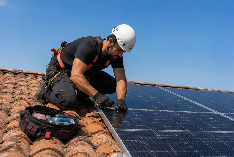 Maintenance et monitoring de panneaux solaires à Sauve